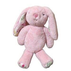 The Farmhouse Rachel Ashwell Plush Bunny Rabbit Sleeping Pink Stuffed Animal 17"